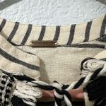 The Bar Dodo Or Emanuelle Dress S Striped Black/Cream Cotton Mini Dress Long Sleeve Photo 5