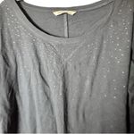 Old Navy Women's Gray Top with Studded Detail Sz L Photo 3