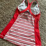 Lululemon | Track & Train Racerback Tank Top Red & White Striped Photo 5