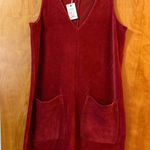 Marine layer  LEIGHTON Dress Corduroy Pockets ROSEWOOD Sleeveless NWT Medium Photo 0