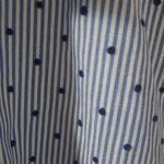 ZARA Basic L Navy White Oxford Top Photo 1