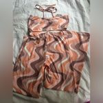 Princess Polly  Swirl Print festival Set - Pink, Brown, and Cream Photo 4