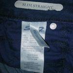 Seven7  Tummyless Slim Straight 16 40x30 Dark Wash Jeans Plus Photo 9