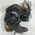 Free People Size 39 US 9 Seven Wonders Leather Ankle Boots Women’s Gray Buttery Photo 4