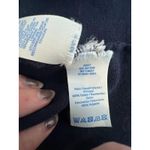 BODEN Cotton Flocked Knit Navy Blue Velvet Polka Dot Long Sleeve Dress Size 14 Photo 5