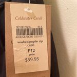 Coldwater Creek Natural Fit Cropped Leg Pants Women's Size 12P Black Stretch NWT Photo 5