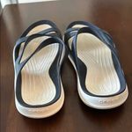Crocs Swiftwater Blue and White Sandals Size 7 Photo 2