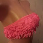 Victoria's Secret NWOT Victoria’s Secret Tavik Neon Pink Fringe Swim Top Size XS Photo 5
