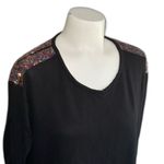 Lane Bryant  Top Black with Sequins 14 16 Photo 1