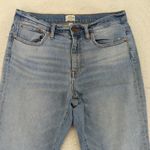 J.Crew  Slim Boyfriend Jean Women's Size 28 Light Wash Distressed Raw Hem Denim Photo 5