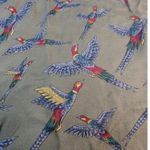 Luxury Silk Scarf – Pheasant Bird Print Made in Italy Gray Photo 1