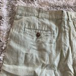Modern Light Green Earth Tones Linen Classic Golf Shorts Size 38 Photo 2