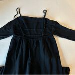 Elegant Black Jumpsuit linen NYE party vibes Size M Photo 6