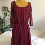 Banana Republic burgundy A-line Dress Photo 1