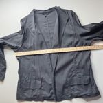 Eileen Fisher Linen Blend Blazer Jacket Size XL Gray Open Lightweight Minimalist Photo 8