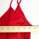 Frederick's of Hollywood Womens Vintage Y2K Side Tie Red Satin Slip Dress Size M Photo 8