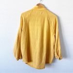 We The Free  FP Oversized Boho Button Up Top in Yellow Photo 7