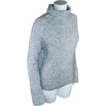 Nordstrom NWOT Signature Womens XS Gray Ribbed Wool Blend Turtle Neck Sweater Photo 9