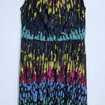 Ellen Tracy  Midi Knee Length Multicolor Sheath Dress Sz L Photo 0