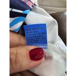 J. McLaughlin NWT  Cap Sleeve Nautical Shirt Navy Multi Flags Size Small Fisherman Photo 6