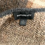 Fortune + Ivy Plaid Open Front Cardigan Sweater Large Photo 3