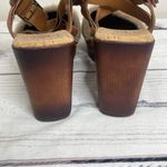 Kork-Ease KORKS Wendy Taupe Rust Fur Suede Combo Fabric Platform Sandals 9 Photo 3