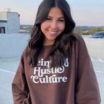 Reinvent Hustle Culture crewneck sweater Brown Size M Photo 5
