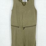 Diesel  Dress Women Size Medium 10/12 Mini Army Cargo Zipper Sleeveless Cotton Photo 0