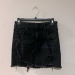 American Eagle  Black Jean Skirt Size 0 Regular Photo 0