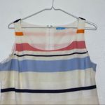 J. McLaughlin  Ruby Stripe Drop Waist Linen Dress SZ  4 Photo 3