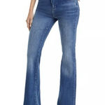 frame denim FRAME Le High Flare High-rise Flared Jeans Sz 24X34 Crossings Stretch Med Wash Photo 0