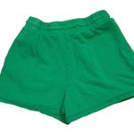 ZARA Green Sweat Shorts Pull On Relax Fit M Beach Photo 2