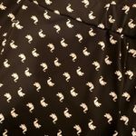 Anthropologie Lbisse NWT High Rise Origami Crane Pattern Boot Cut Pull On Pants Photo 3