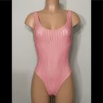 Wildfox New. red stripe swimsuit. Small. Retail $178 Photo 2