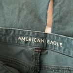 American Eagle Outfitters Dark Green Super High-Rise Flare Jeans Photo 3