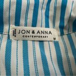 Jon & anna  Casual Striped Button-Up Contemporary Blouse Photo 8