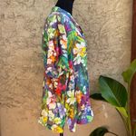 Jams World  Multi-Color Floral Oasis Button Down Shirt Photo 2