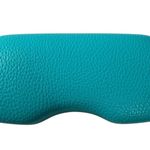 Christian Dior VTG Lunettes Sunglasses Case Turquoise Leather Blue Velvet Hard Photo 1