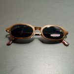 PERSONAL OPTICS Vintage Slim Oval Sunglasses Brown Photo 6