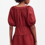 Madewell Puff-Sleeve Mini Dress in Poplin Photo 2