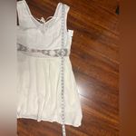 Free People  Summer Feeling White Embroidered Ivory Cream Dress Size Large NWT Photo 15