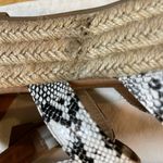 Bonnibel  Snakeskin Print Black & White Espadrilles Photo 8