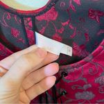 Victoria's Secret Victoria’s Secret Vintage Red Black Corset Lace Up Medium Photo 3
