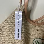 Stoney Clover Lane New  Raffia Woven Scoop Tote Fresh From Hamptons CS patchs Photo 6