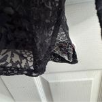 Semi sheer animal print button up lightweight jacket Black Size L Photo 3