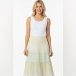 Sigrid Olsen  maxi skirt tiered boho size 8 Photo 11