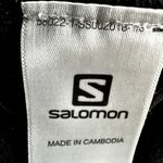 Salomon  ActiTherm Hoodie Mid Layer V Neck Pullover Pockets Black Small Photo 2