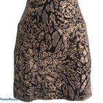 Decree  black and gold stretch mini skirt. Photo 0