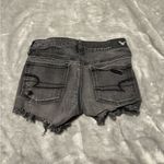 American Eagle  Outfitters Black Distressed Jean Shorts Photo 1