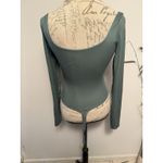 Lululemon  Wundermost Ultra-Soft Square Neck Long Sleeve Bodysuit Medium Forest Photo 2